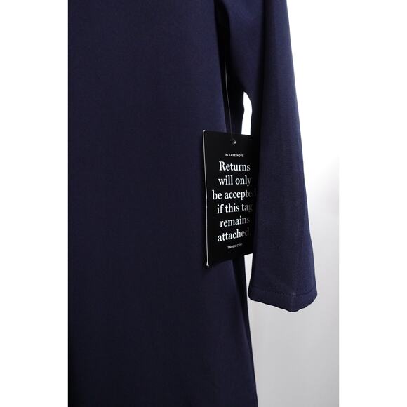 Tuckernuck Daphne Dress Navy Mod Collar Size Large *Read* NWT - Picture 9 of 13